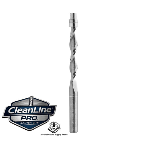 CleanLine Pro 1/4" Up-Cut Spiral Flush Trim Router Bit