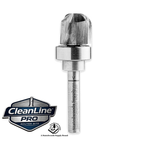 CleanLine Pro Solid Carbide 3/4" Diameter Deep Reach Bowl Router Bit