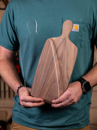 Organic Cutting Board or Charcuterie Board Handle Router Template