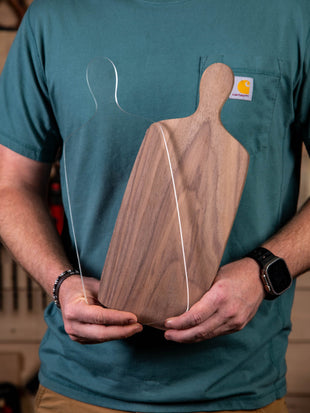 Natural Shaped Cutting Board or Charcuterie Board Handle Router Template