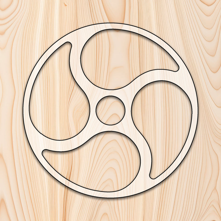 4 Spoke Circle Tray Router Template