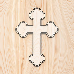 Budded Cross Plaque Router Template