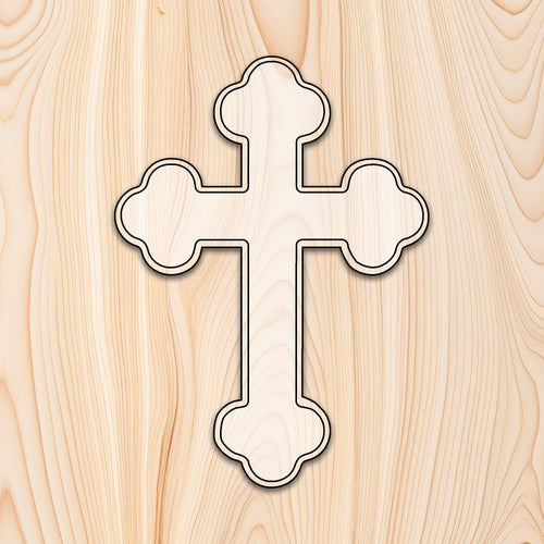 Budded Cross Plaque Router Template