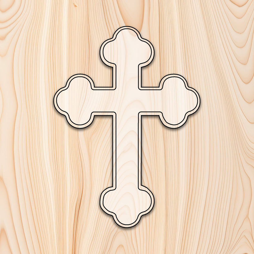 Budded Cross Plaque Router Template