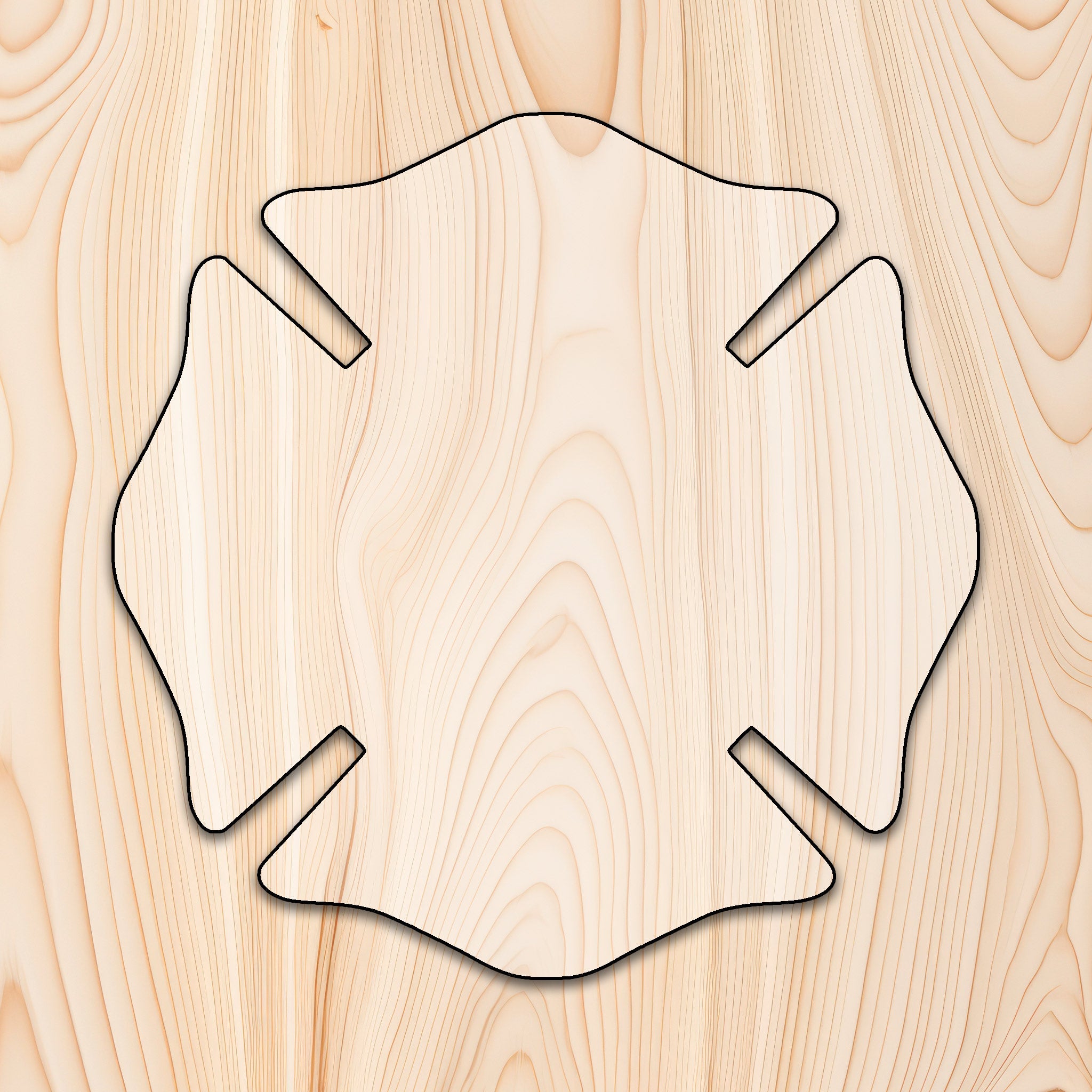 Maltese Cross Plaque Router Template – Epoxy Forms Co