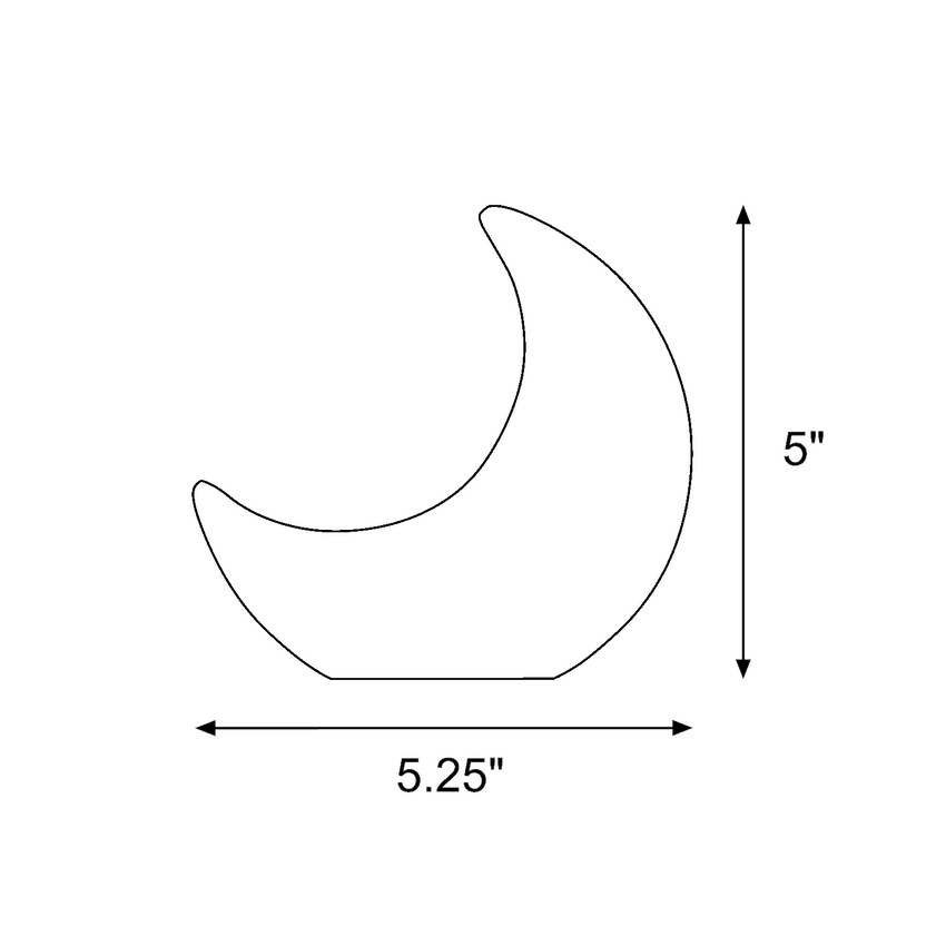 Standing crescent moon block mold